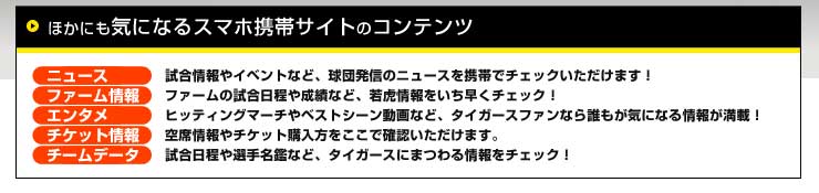 阪神タイガース公式携帯サイト