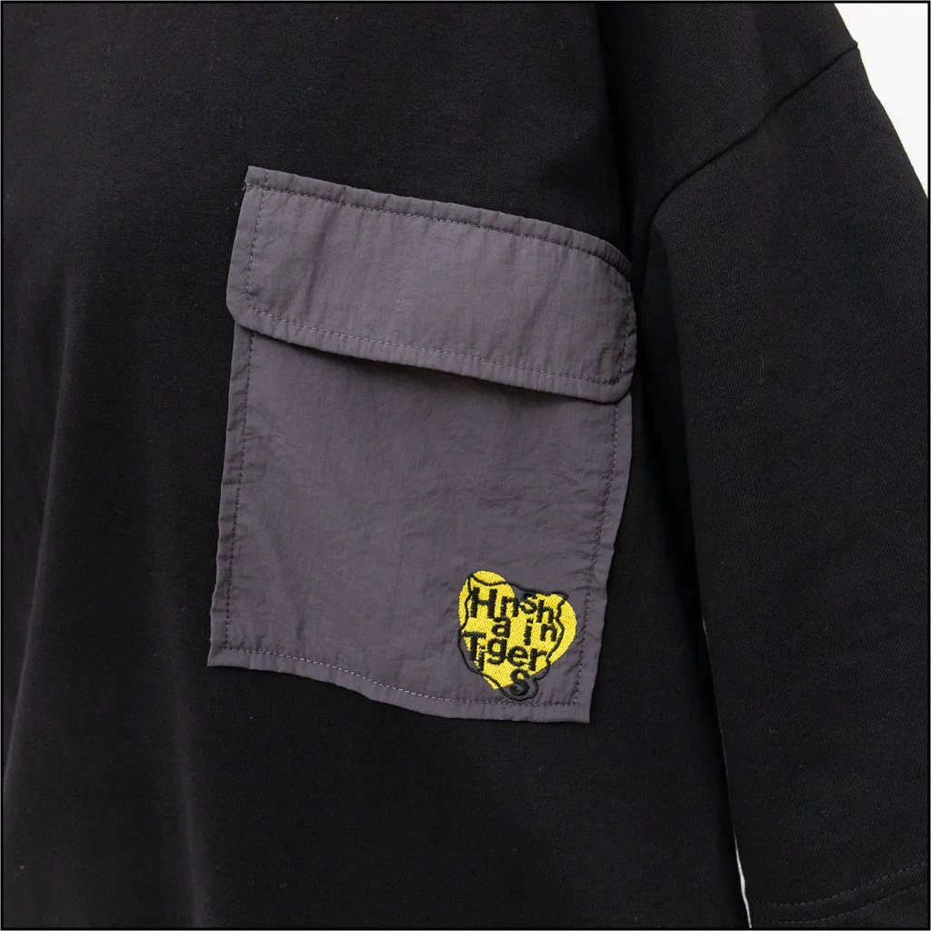 ポケット＆ドロスト付きTシャツ ポケット