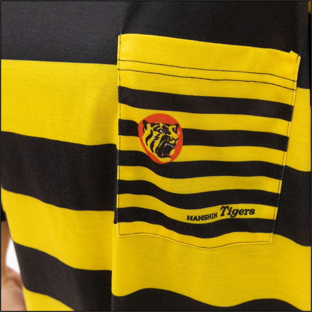 虎ボーダーTシャツ ポケット