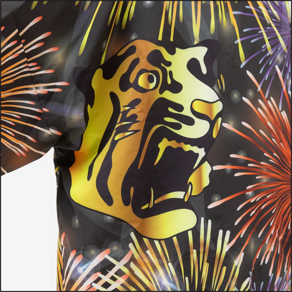 花火柄はっぴ ロゴ大