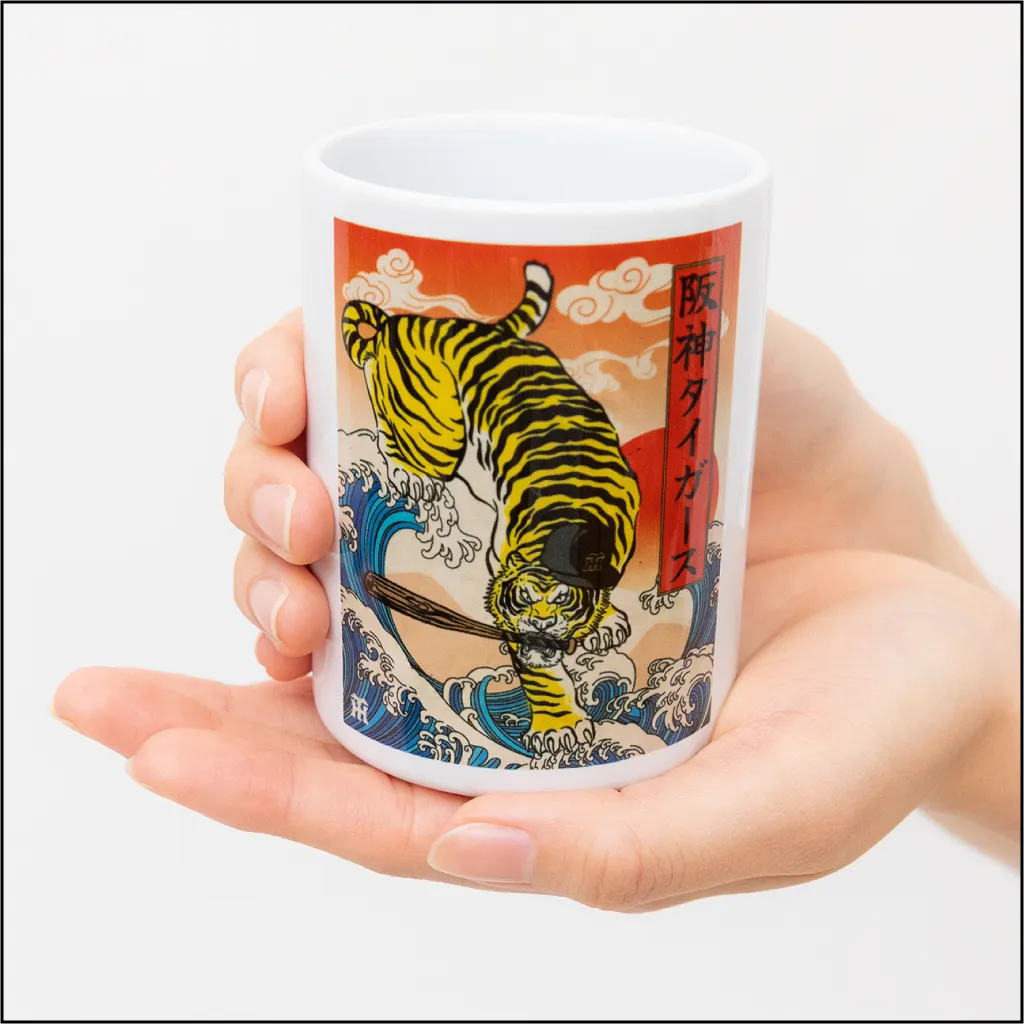 浮世絵風湯呑み