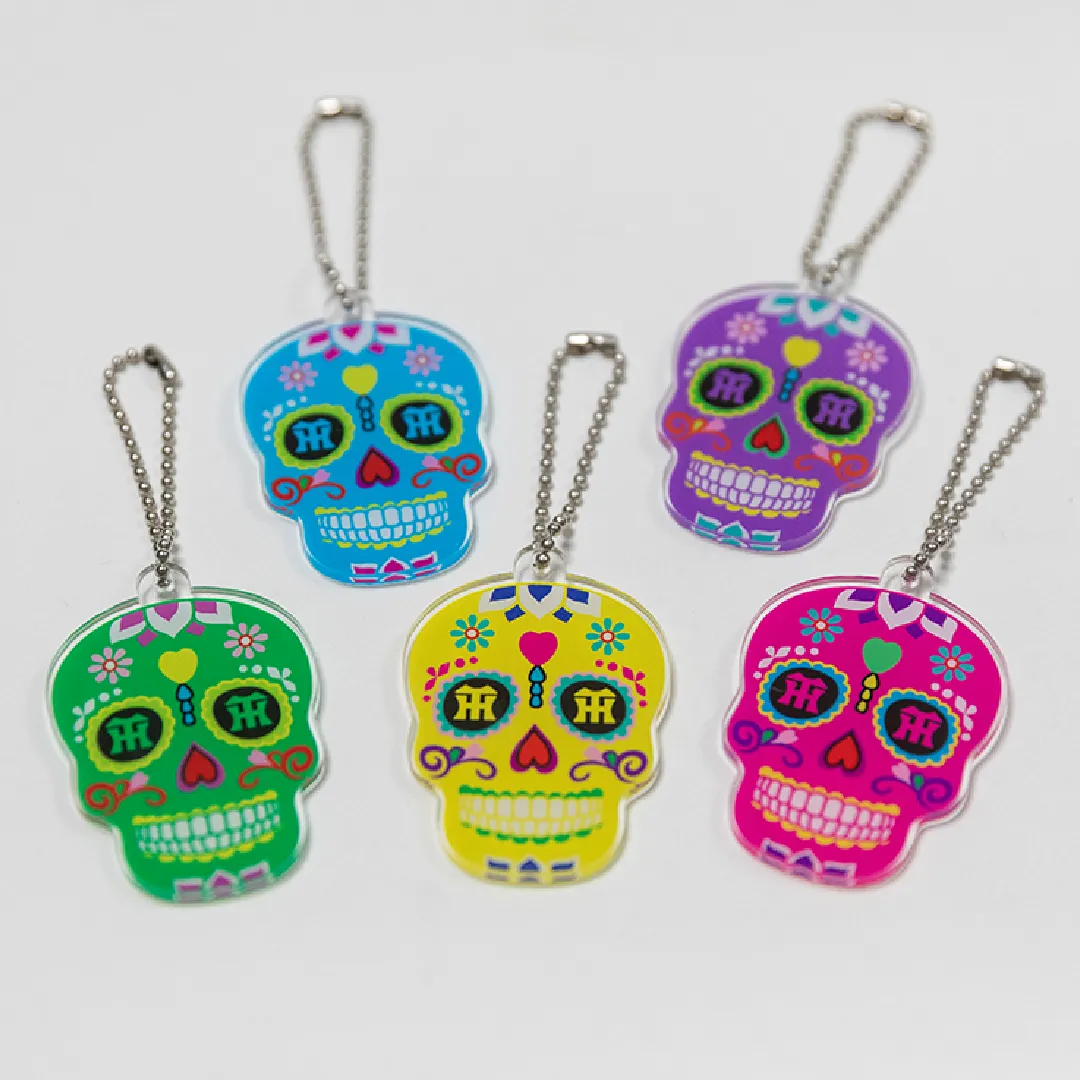 スカル アクリルキーホルダー